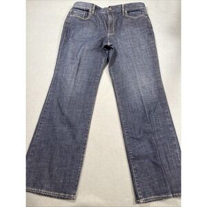 JEANS BOOT Talbots Womens  16  BLUE Cotton  BLACK LABEL